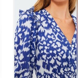 Banjanan Bluing Pearl Midi Dress